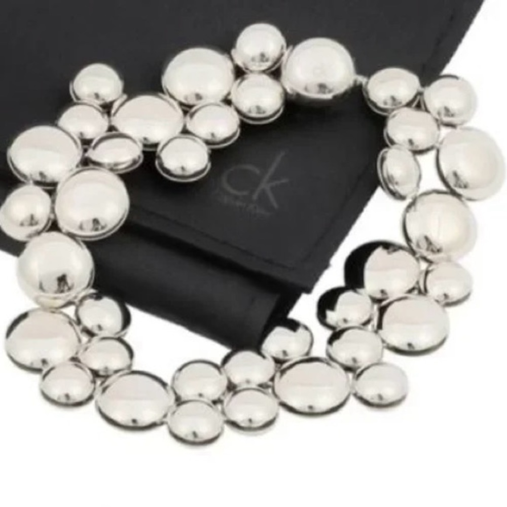 New Calvin Klein liquid silver circles bracelet, $350 - Picture 4 of 4